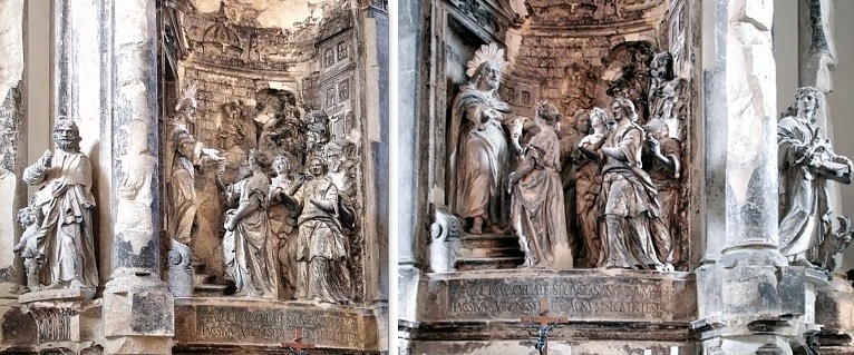 Ausschnitte aus dem Altar der Dreik&ouml;nigskirche