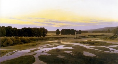 Gem&auml;lde Das Gro&szlig;e Gehege bei Dresden von Caspar David Friedrich