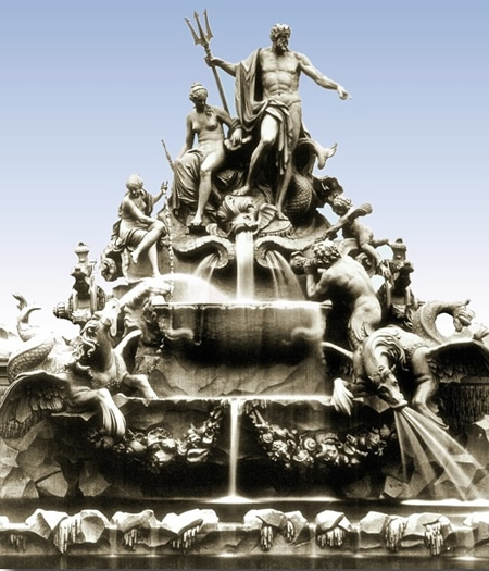 Neptunbrunnen des Palais Brühl-Marcolini