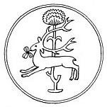 Historisches Siegel der Stadt Altendresden mit mittelalterlicher Darstellung