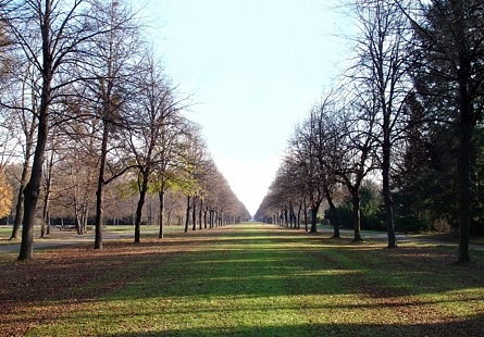 Blick in die Herkulesallee des Gro&szlig;en Gartens