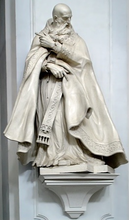 Skulptur des hl.Augustinus in der Kathedrale St.Trinitatis