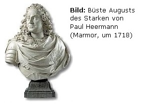 B&uuml;ste Augusts des Starken von Paul Heermann