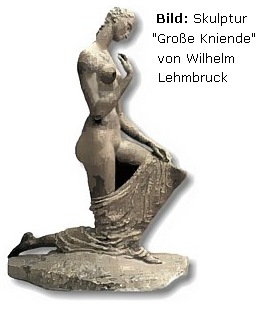 Skulptur Gro&szlig;e Kniende von Wilhelm Lehmbruck