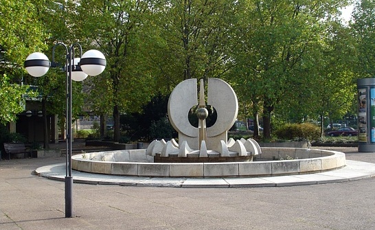 Neuer Brunnen auf dem Neust&auml;dter Markt