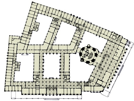 Grundriss des Neuen Rathauses