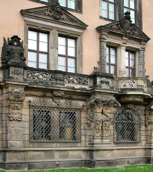 Detail am Westflügel des Residenzschlosses