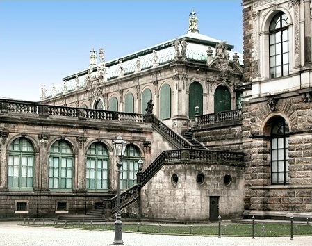 Aufgang zur südöstlichen Galerie des Dresdner Zwingers