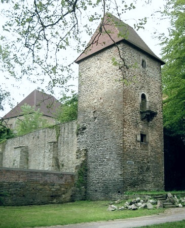 Altschlossturm an der Freiberger Stadtmauer