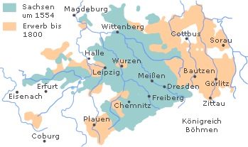 Kursachsen nach 1554