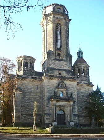 Nordseite der Lukaskirche am Lukasplatz