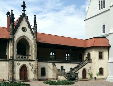 Burg Meißen - Gang zwischen Kornhaus und Albrechtsburg