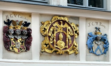 Burg Meißen - Detail an den Domherrenhöfen