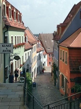 Meißen - Hohlweg unterhalb der Schlossbrücke