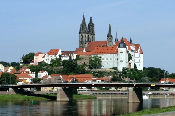 Blick auf den Meißner Burgberg