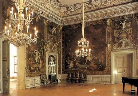 Prunkzimmer im Barockschloss Moritzburg