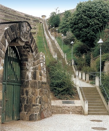 Himmelsleiter - Treppe zum Spitzhaus in Radebeul
