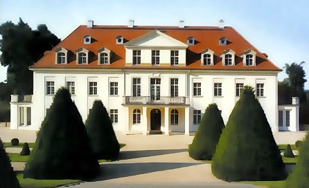 Schloss Wackerbarths Ruhe (Aquarell)