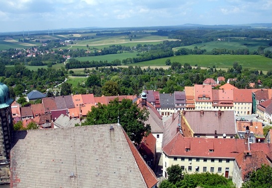 Aussicht von der Burg Stolpen nach Norden