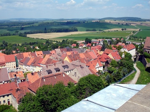 Aussicht von der Burg Stolpen nach Nordosten