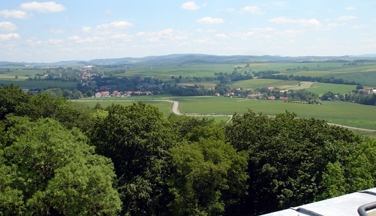 Aussicht von der Burg Stolpen nach Süden