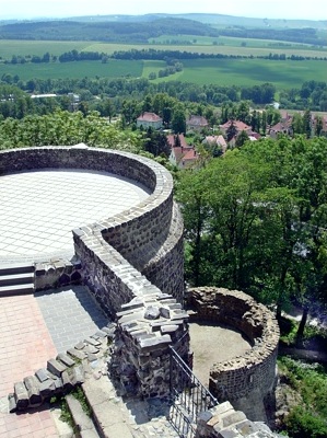 Aussicht von der Burg Stolpen nach Südwesten