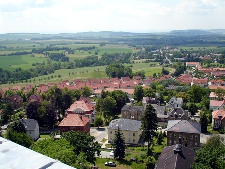 Aussicht von der Burg Stolpen nach Südwesten