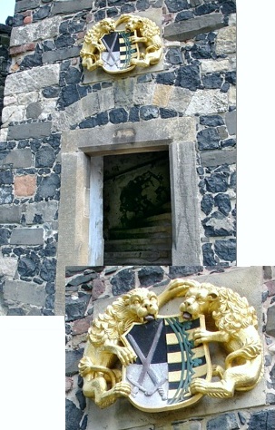 Eingang des Coselturms der Burg Stolpen