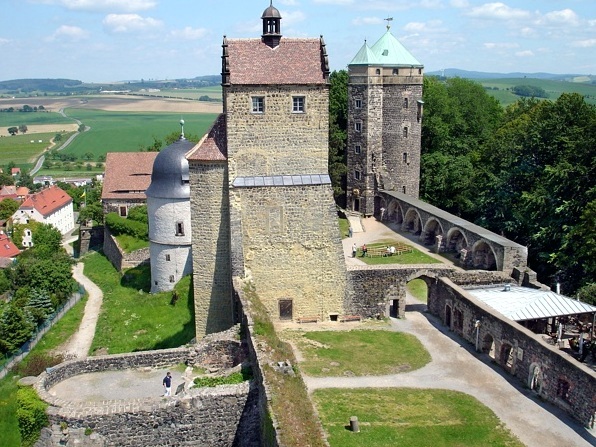 Dritter und vierter Hof der Burg Stolpen