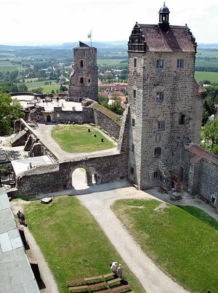 Dritter und vierter Hof der Burg Stolpen