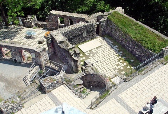 Blick auf die Kapelle von Burg Stolpen