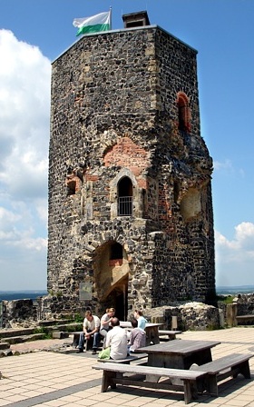 Siebenspitzenturm der Burg Stolpen