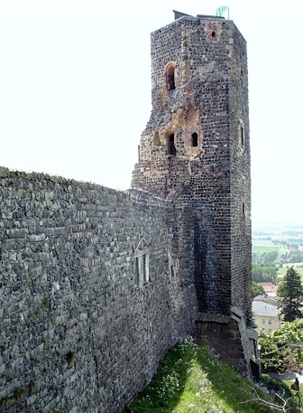Siebenspitzenturm der Burg Stolpen
