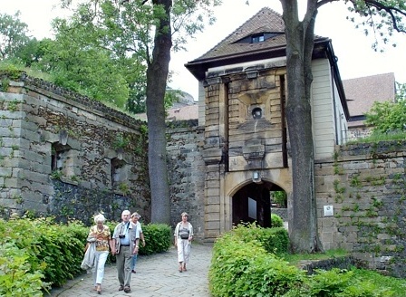 Ostseite (Außenseite) des Torhauses der Burg Stolpen