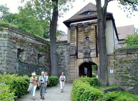Ostseite (Außenseite) des Torhauses der Burg Stolpen