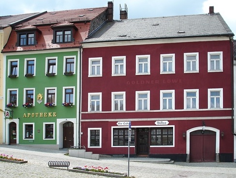 Gaststätte "Goldner Löwe" am Marktplatz Stolpen